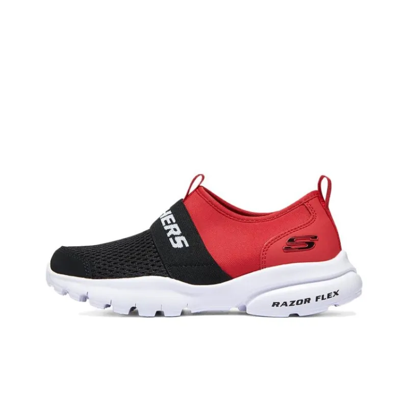 Skechers Low Top Kids' Running Shoes Black Red Teenagers-0