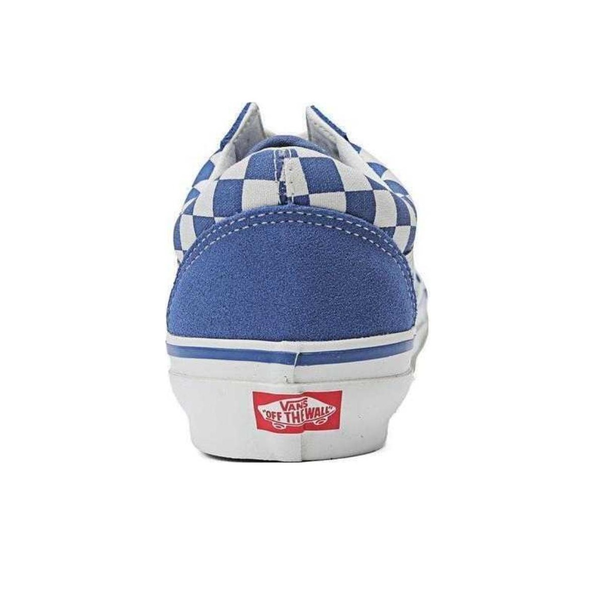 Blue checkered old skool on sale