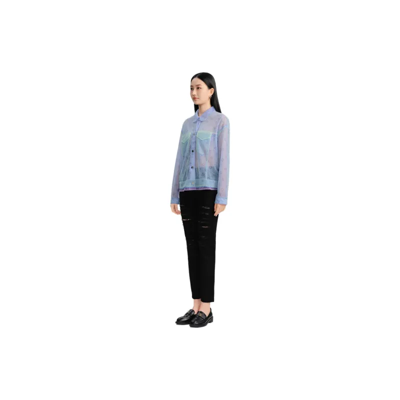Blood Glitter Jackets Coats Women's Multicolor-3