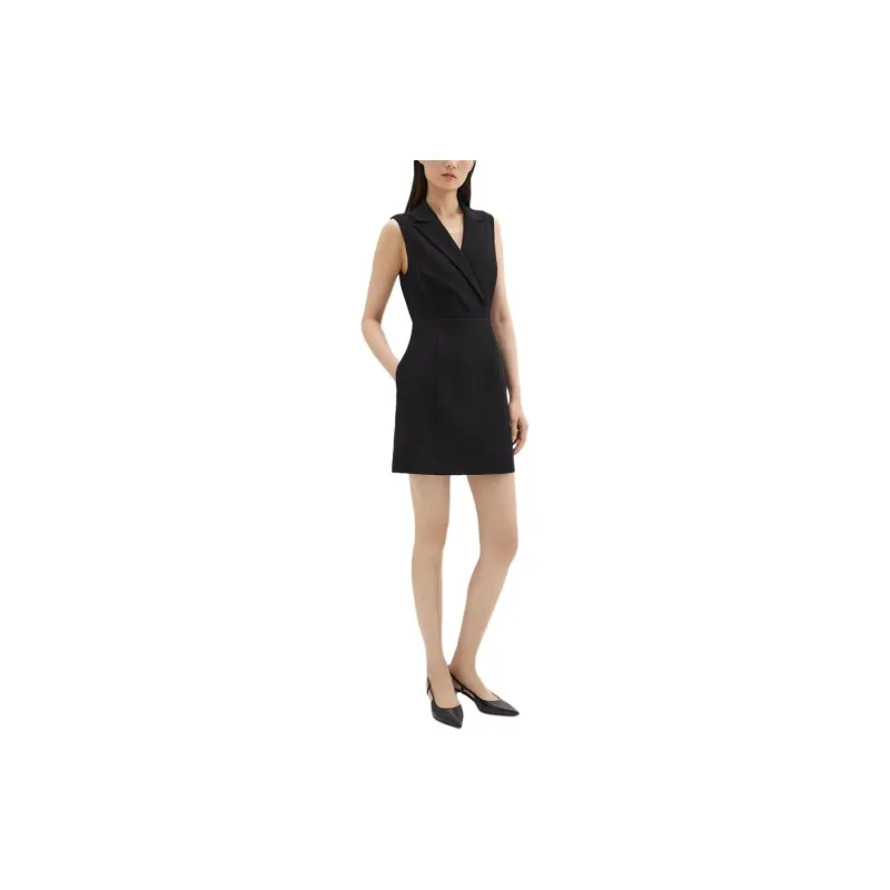 THEORY V Neck Mini Dress-2