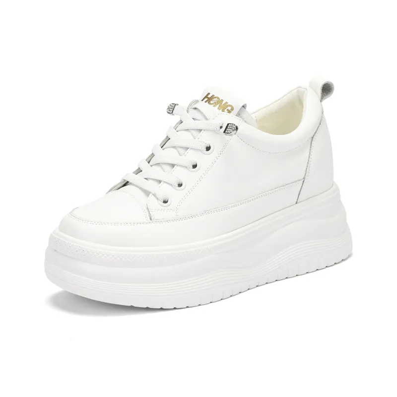 RED DRAGONFLY Small White Shoes Lightweight Height Increasing Low Top Casual Shoes Women's Black Beige-8