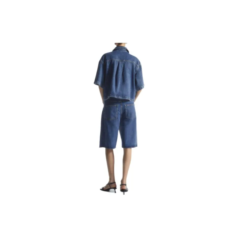 COS Denim Shorts Women's Blue-2