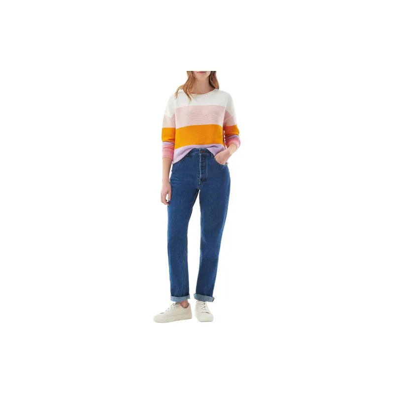 BARBOUR Mariner Striped Knitted Jumper Sweater Women's Multicolor-1