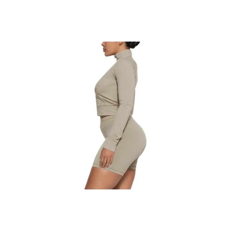 SKIMS SS24 Summer Collection OUTDOOR TRACK JACKET Jackets Coats Women's TAUPE/Taupe-3