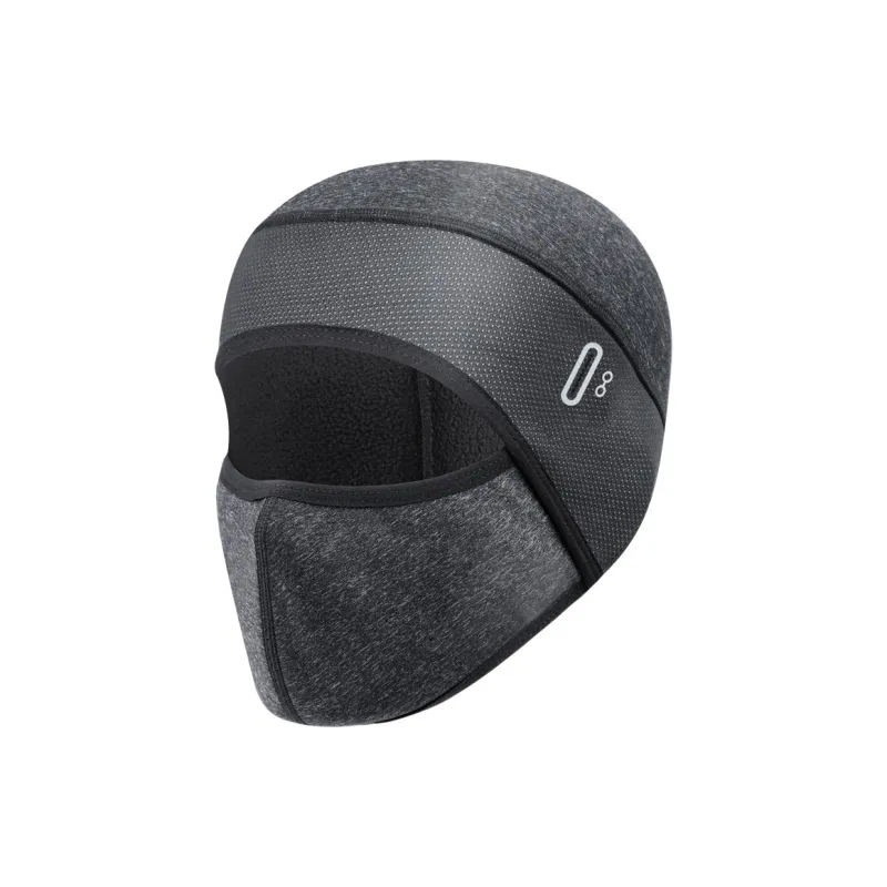 TANLU Riding Equipment Pullover Face Masks Outdoor Unisex Polyester O Grain Velvet 30*52CM Black Dark Gray-3