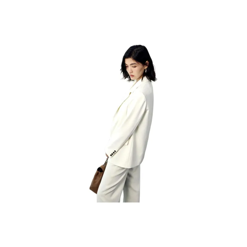 TKY SHOP Business Suit Women's Moon White-3