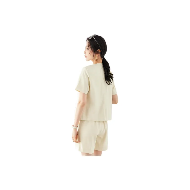 TERRE BLEUE Casual Suit Women's Cheese White-7