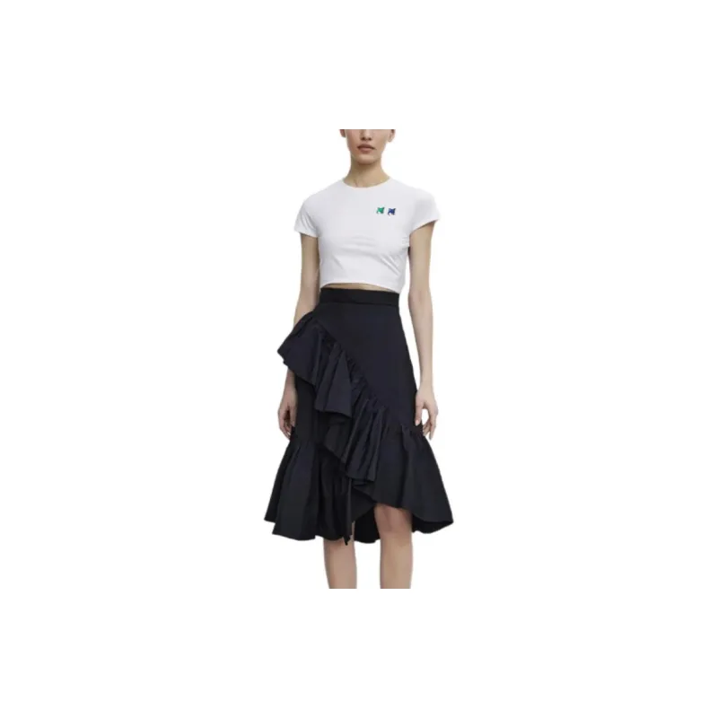 Maison Kitsune Crop Tops Women's White-4