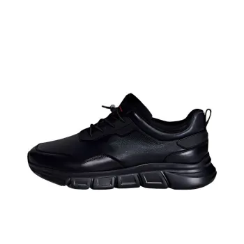 Biyin Leufen Non slip Lightweight Low Top Casual Shoes Men's Black