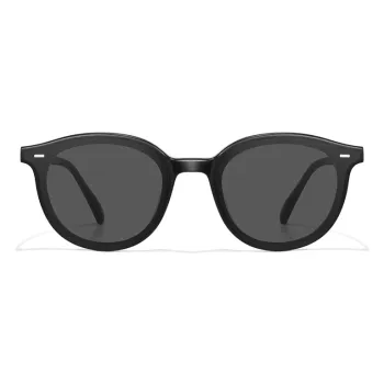 Morakot Plate Frame Round Sunglasses Men's