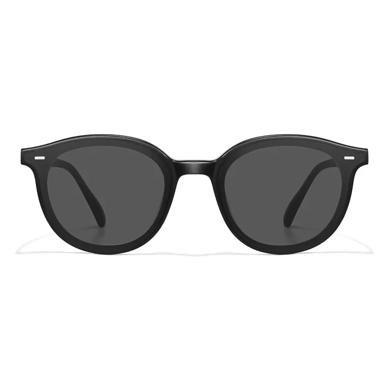 Morakot Plate Frame Round Sunglasses Men's-0