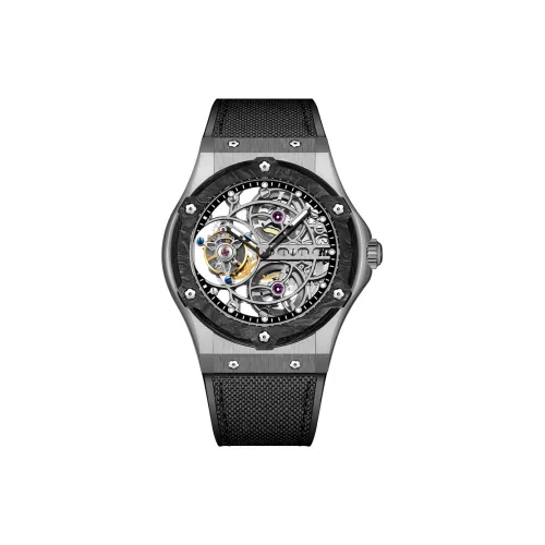 HaofaTourbillon 1918 Manual Mechanical Movement Watch Men's Watches Cut-Out Dial