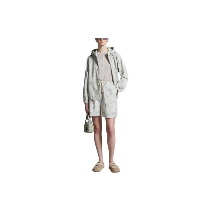 Moncler Casual Shorts Women's White & Gray-1