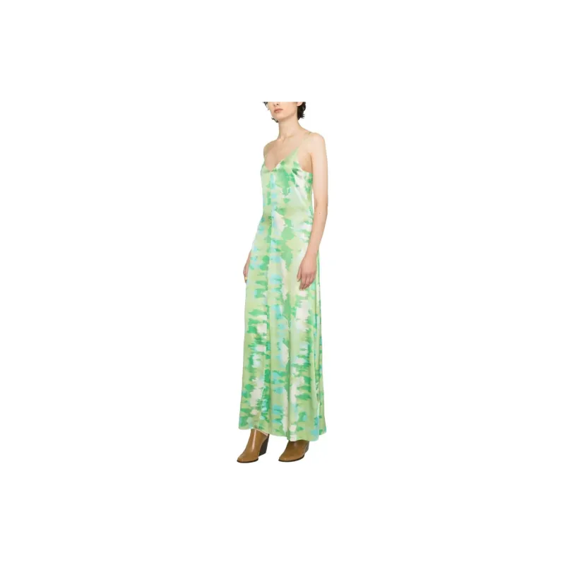 GANNI Watercolour print Slip Dress-3