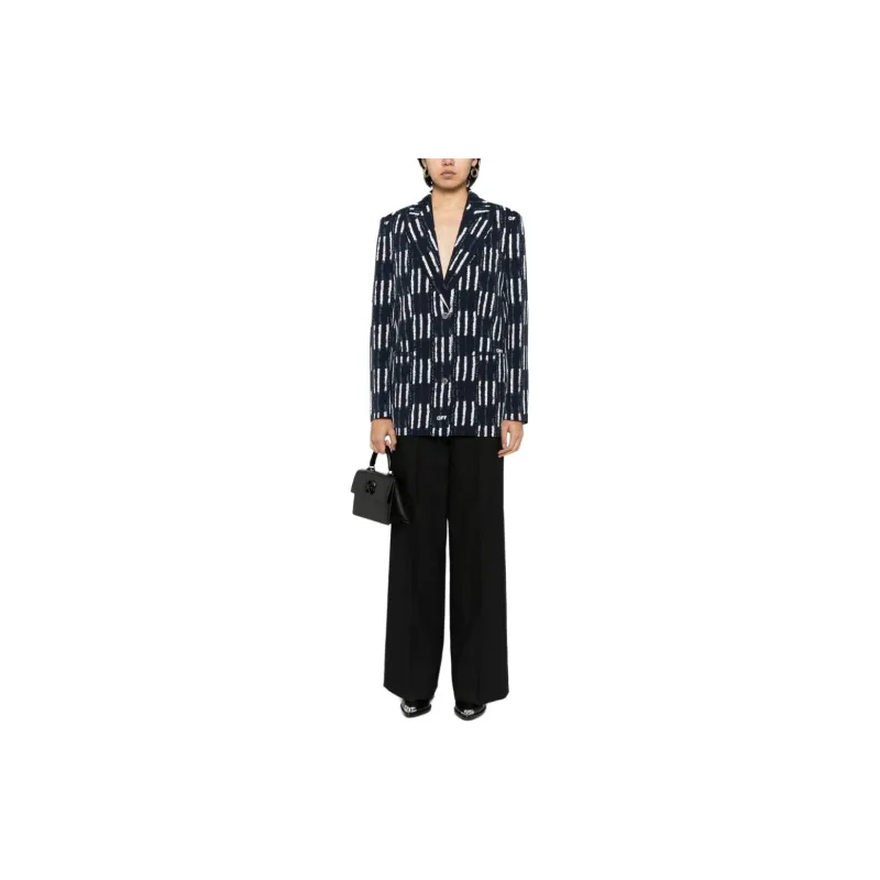 OFF WHITE Business Suit Coat Regular Fit Women's Black-1