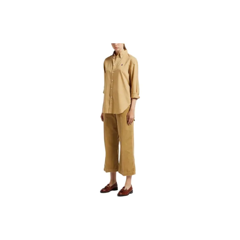 Polo Ralph Lauren Wide Leg Cropped Corduroy Trousers-4