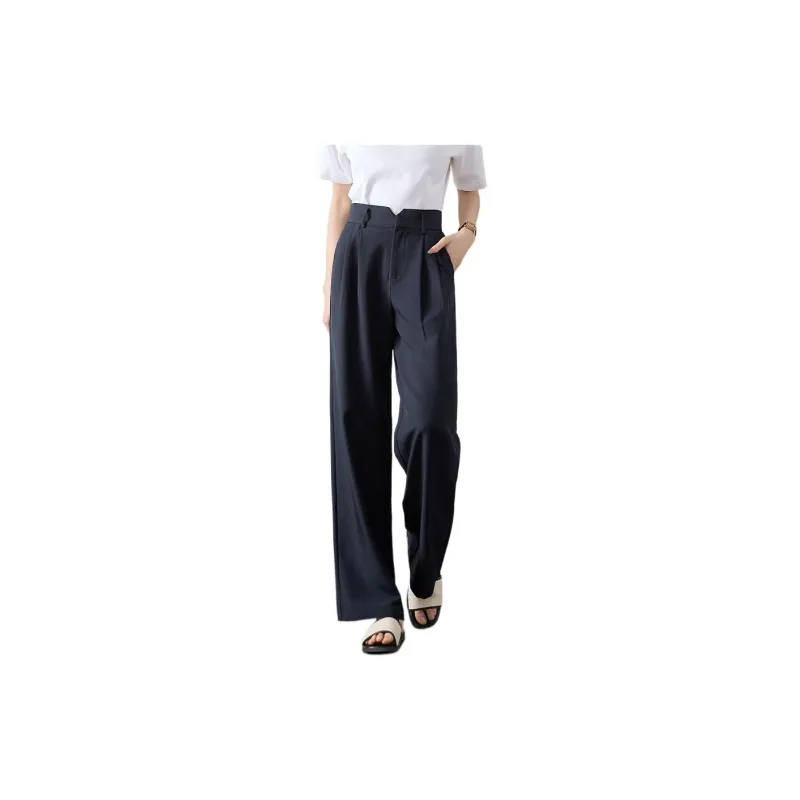 Mo Han Yi Mei Suit Trouser Women's Navy Blue-2