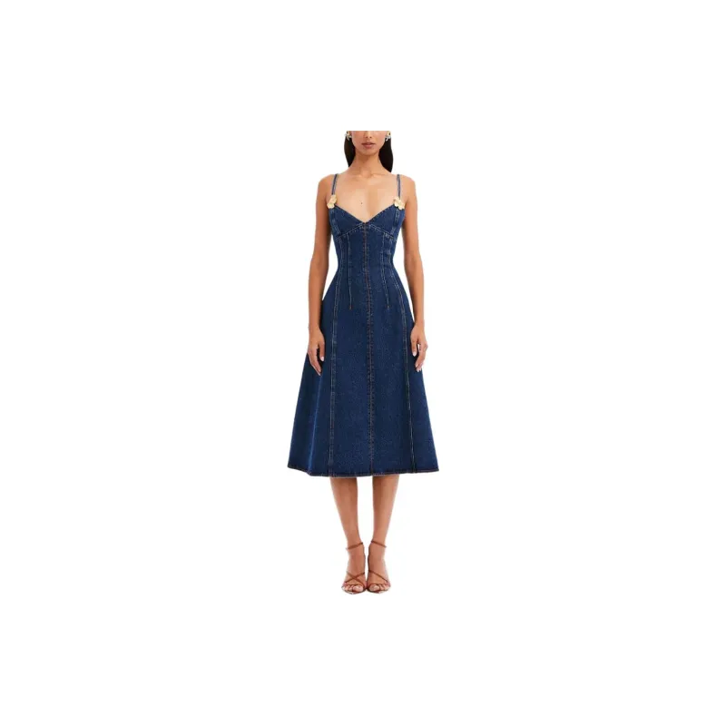 OSCAR DE LA RENTA SS24 Slip Dresses Women's Blue-1