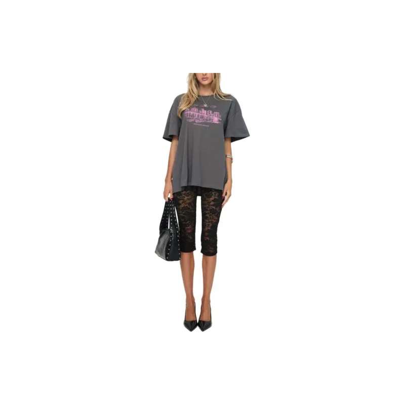 PRINCESS POLLY T-Shirt Women's Black-1