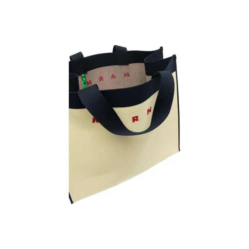 MARNI Logo Print Tote Bag-3