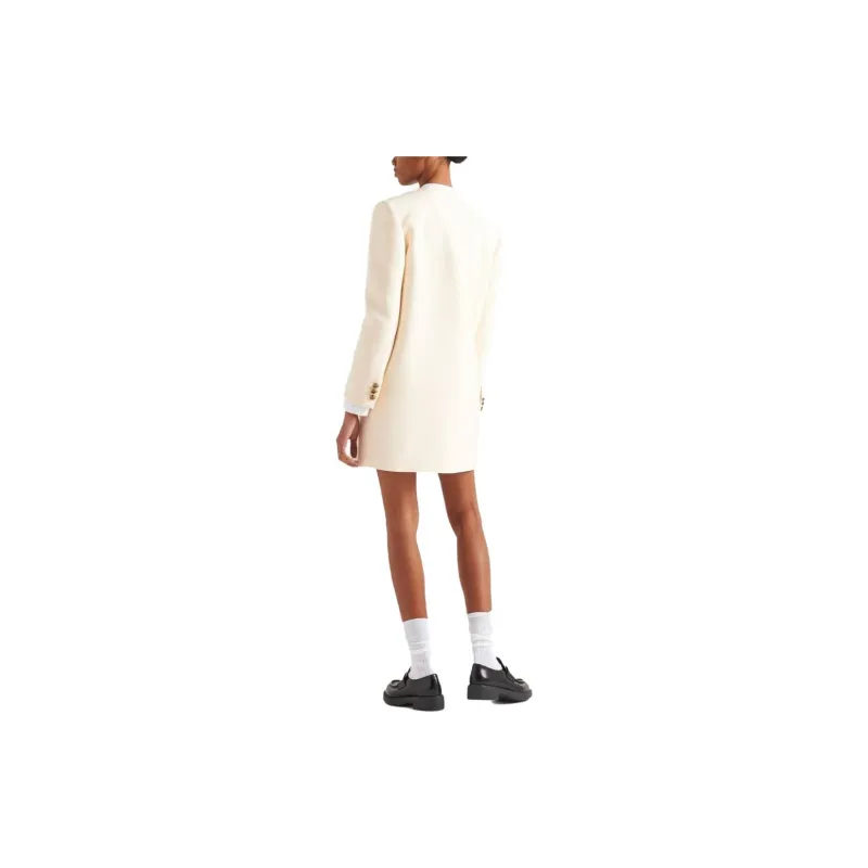 PRADA Coats Women's Ivory White-2