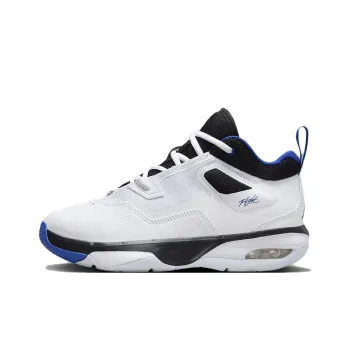 Jordan Stay Loyal Cushioning Lightweight Mid Top Children's Basketball Shoes White Black Teenagers