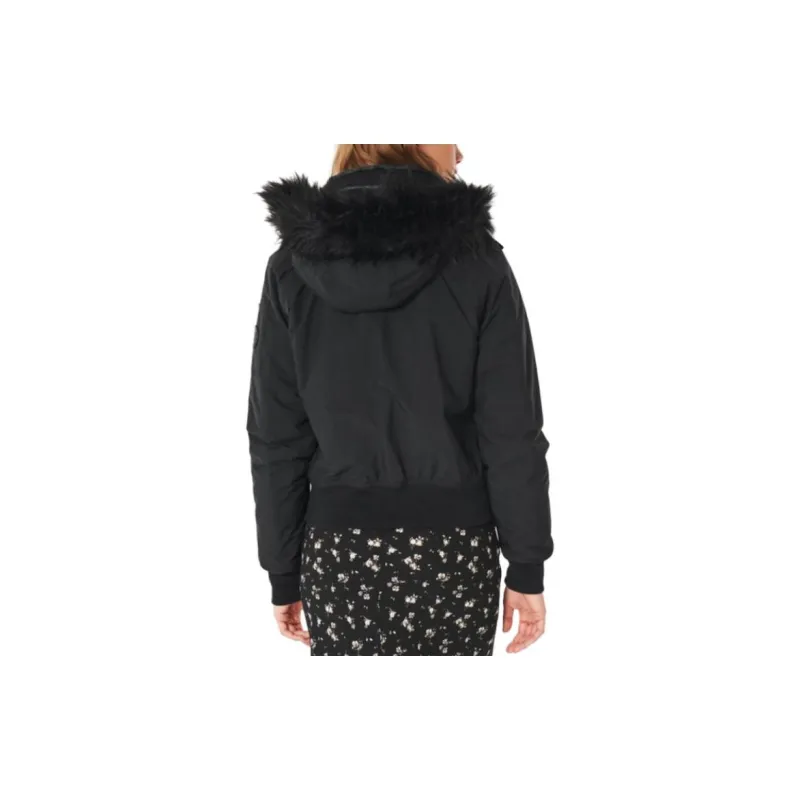 Hollister Puffer Jacket Women's Black-2