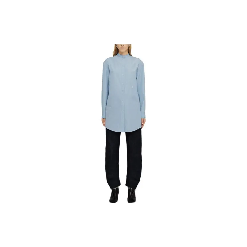 JIL SANDER Striped Poplin Shirt-1