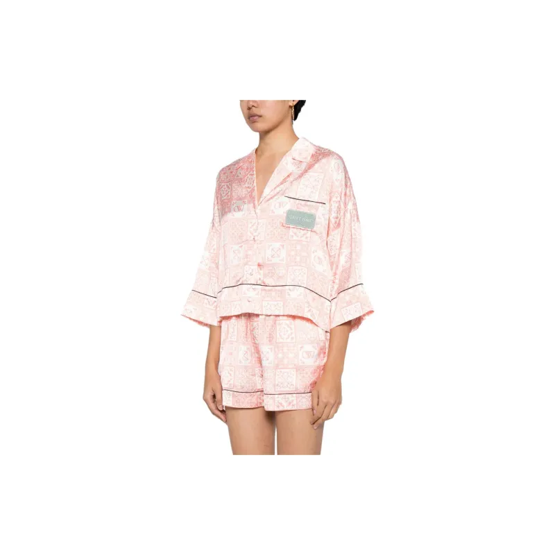 OFF WHITE Graphic print Satin Shirt-2