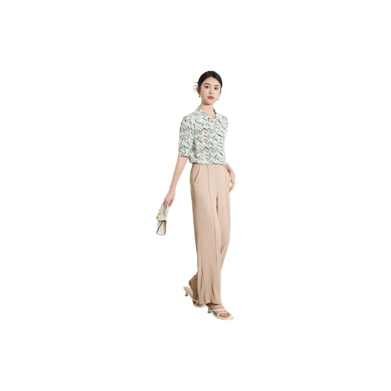 Yi Mengyuan Silk Shirt Women's Image Color-2