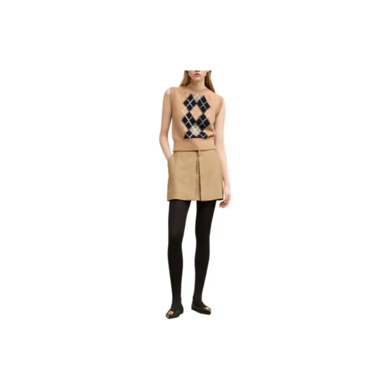 AMIPARIS Panelled Mini Skirt-1
