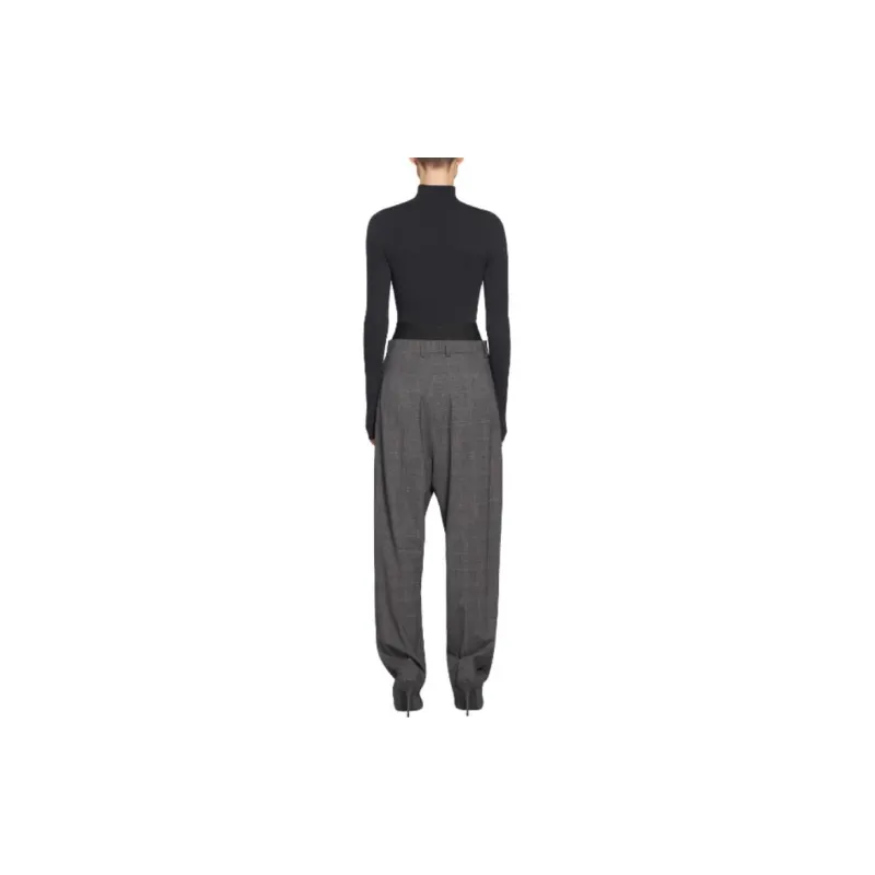 Balenciaga Knife Tailored Heeled Pants 'Grey'-4