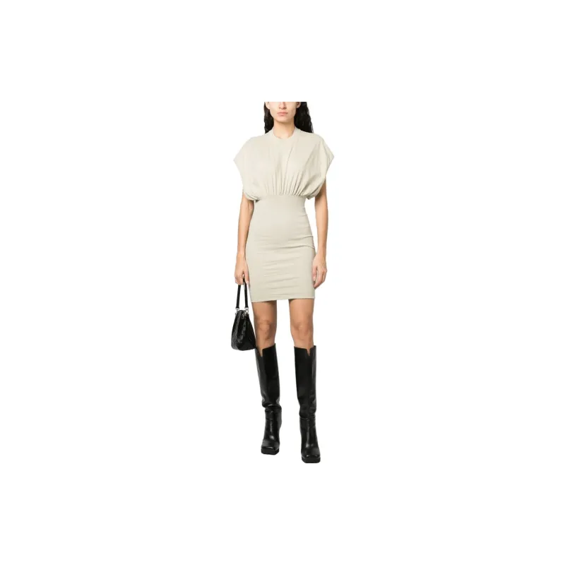 Rick Owens DRKSHDW Short Sleeved Dresses Women's Gray-1