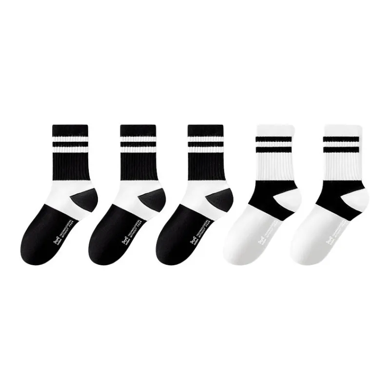 MIIOW Mid Calf Socks Unisex 5 Pack-16