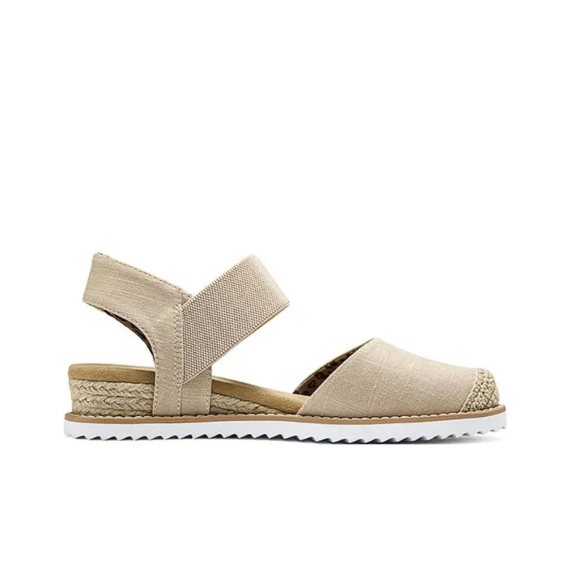 Skechers DESERT KISS Anti Slip Wear Resistant Breathable Quick Dry Low Top Casual Shoes Women's Beige-1