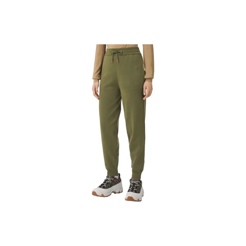 Burberry Monogram Motif Wool Cashmere Blend Jogging Pants Green-3