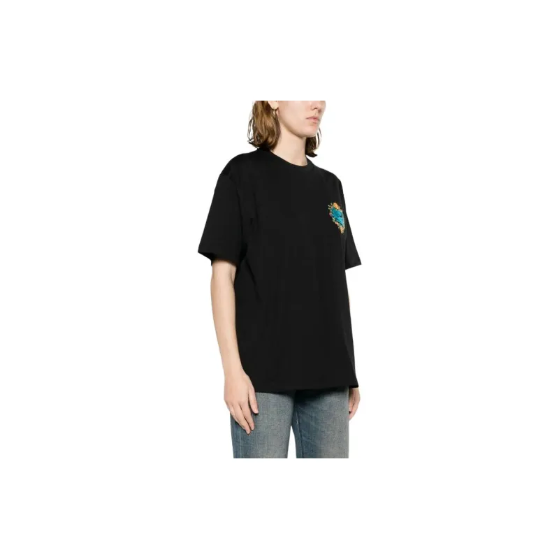 ETRO Logo Embroidered Oversized T Shirt-2