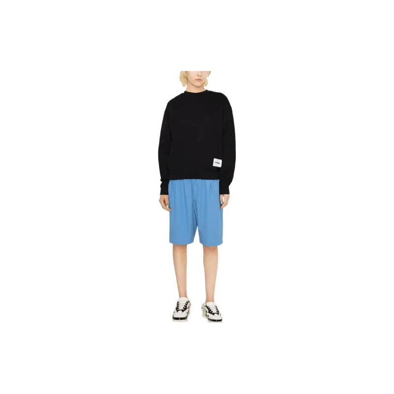 JIL SANDER + Logo Patch Crewneck Sweatshirt-1