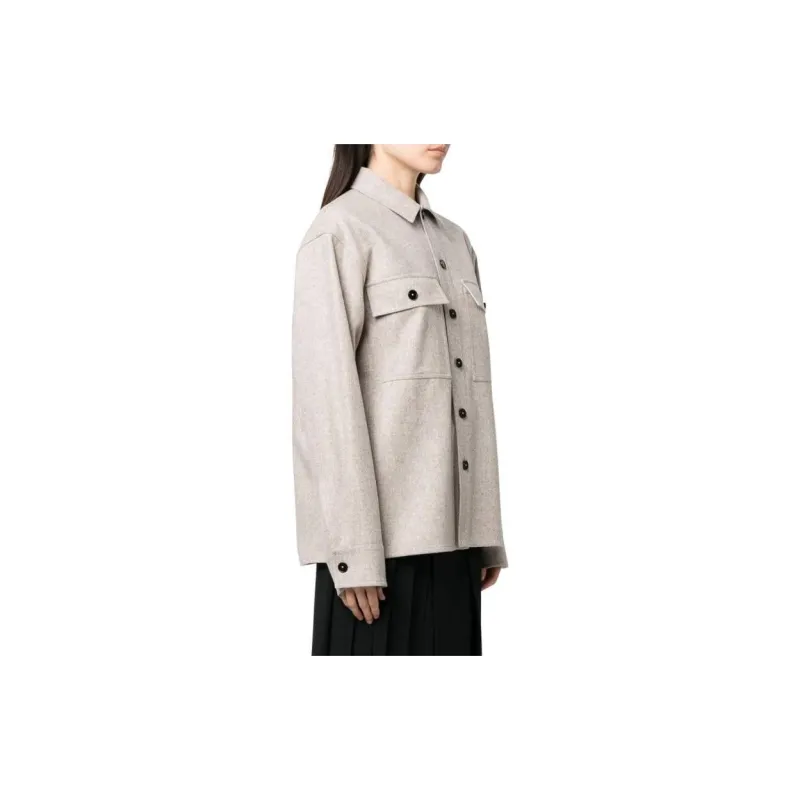 JIL SANDER Pointed Collar Buttoned Jacket-3