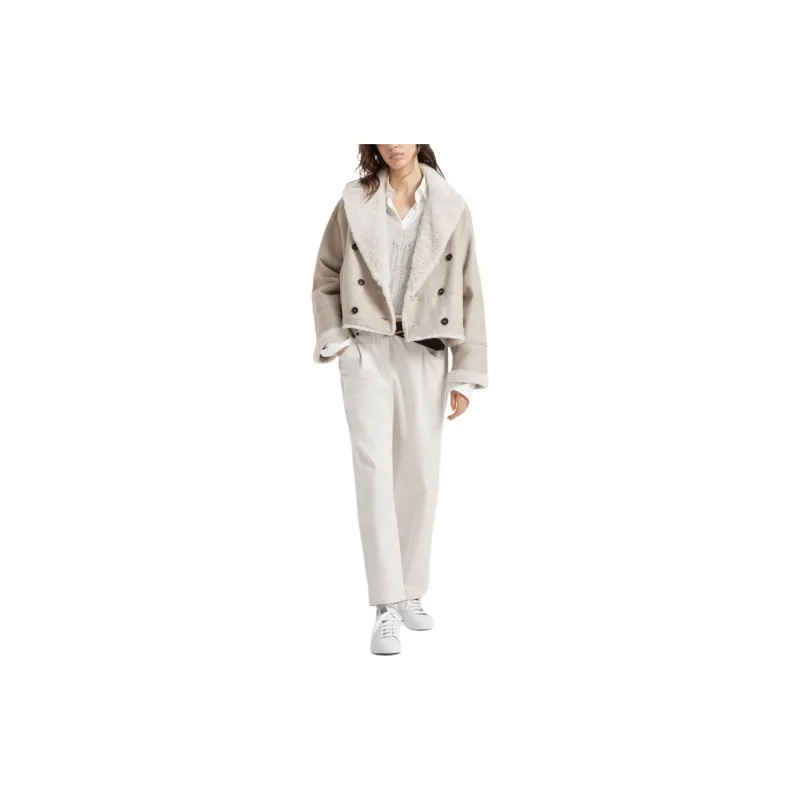 Brunello Cucinelli V Neck Open Knitted Jumper-1