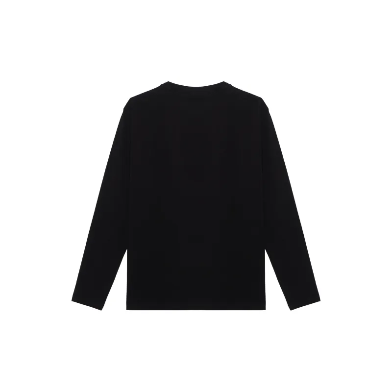HUGO BOSS Contrast Logo Long Sleeved T Shirt-1