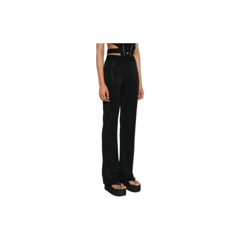 VERSACE JEANS COUTURE Embellished Flared Trousers-3
