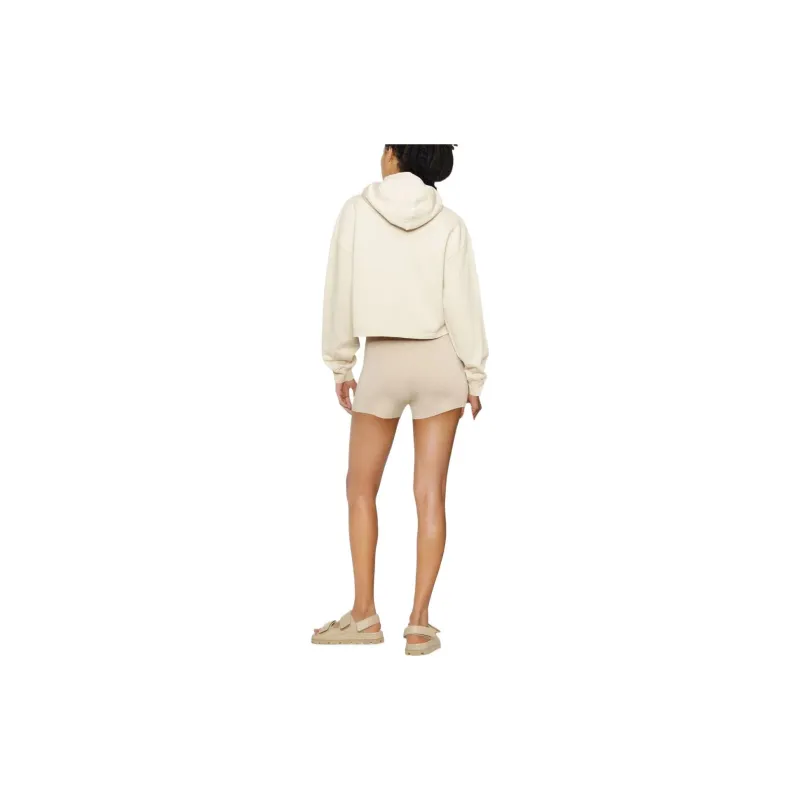 Jacquemus Le Sweatshirt Pate Clay Logo Cropped Hoodie 'Beige'-2