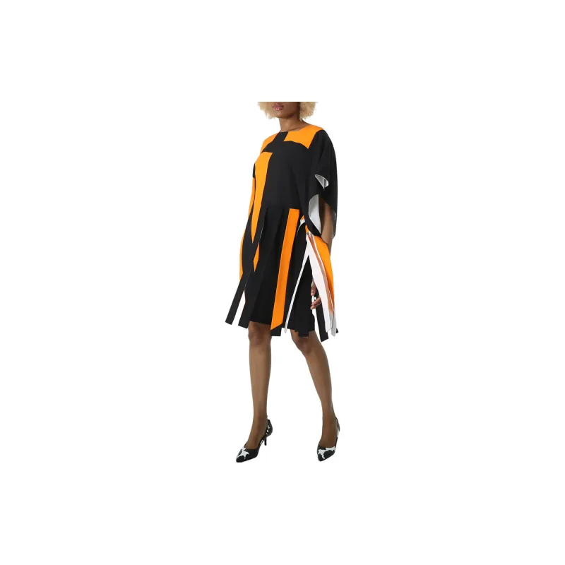 Burberry Short-Sleeved Dresses Women's Bright Orange-5