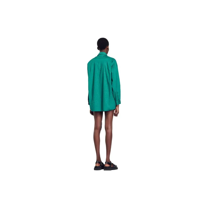 Sandro Shirts Women's 810/Jadeite Green-3