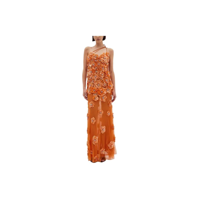 RACHEL GILBERT Bowie Floral-appliqué Gown-1