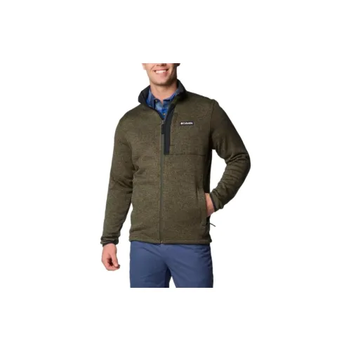 Columbia Sweater Weather Jackets Men Green Landscape Heather