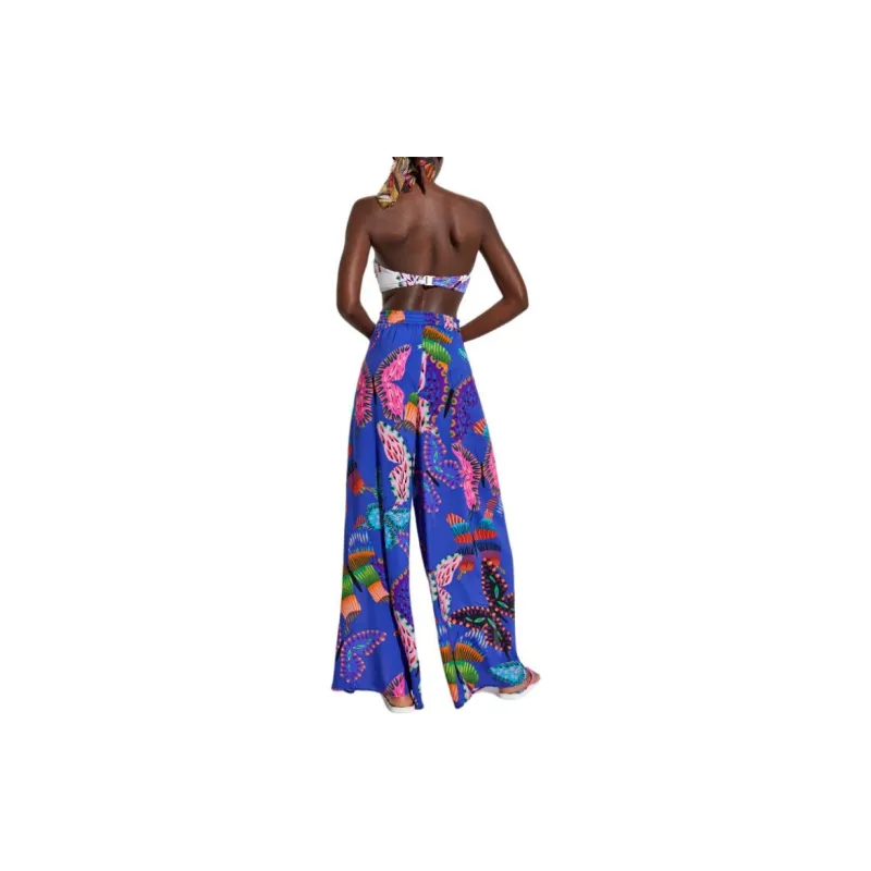 Desigual Casual Pants Women's Royal Blue-1