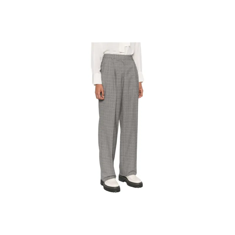 HUGO BOSS Prince Of Wales Tapered Leg Trousers-3