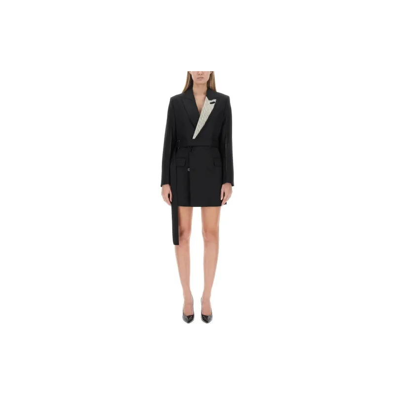 Victoria Beckham Double Breasted Long Sleeved Mini Dress-1